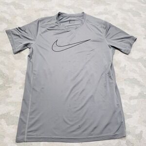 Nike Shirt Boys XL Gray‎ Dri-Fit Short Sleeve